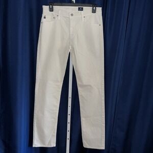 AG Adriano Goldschmied Pants Mens 32 White Graduate Tailored Corduroy 32x34 NEW